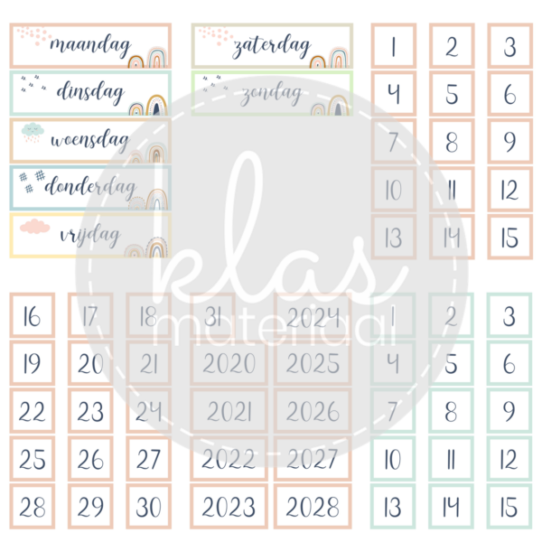 Kalender - thema regenbogen - Afbeelding 2