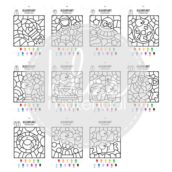 Kleuren op code - tafels - Afbeelding 3