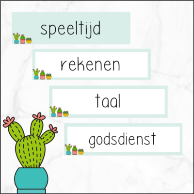 Dagritmekaarten - planten