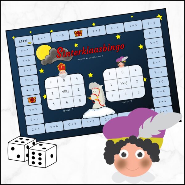 Sinterklaasbingo bewerkingen tot 7