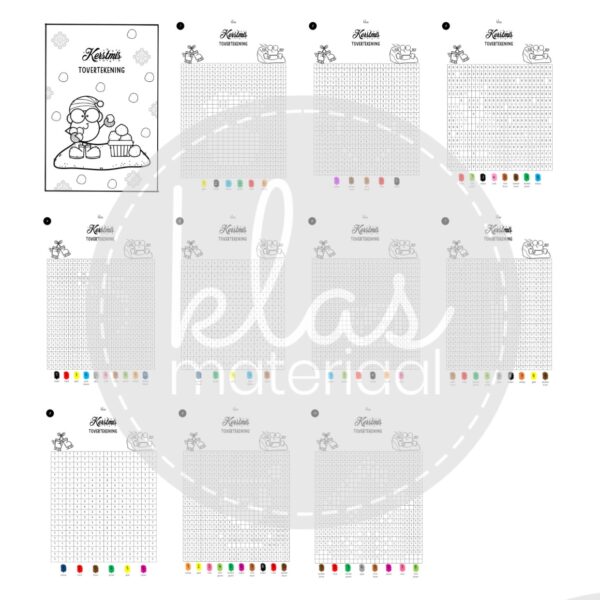 Kleuren op code winter - kleine vakjes - Afbeelding 2