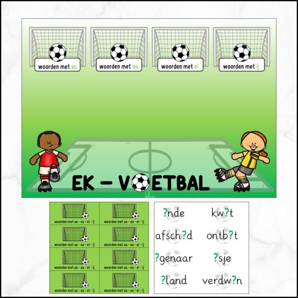 Voetbal - woorden met au-ou-ei-ij - Afbeelding 3