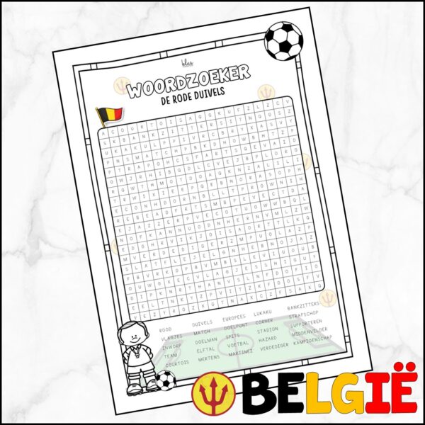 Woordzoeker Rode Duivels