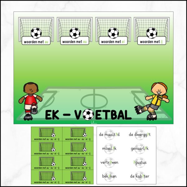 Voetbal - woorden met au-ou-ei-ij