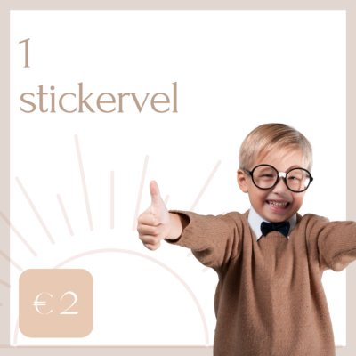 Eén stickervel