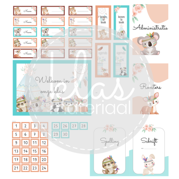 Klasthema boho animals - Afbeelding 3