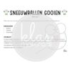 Spel sneeuwballen gooien T+T en T-T - Afbeelding 2