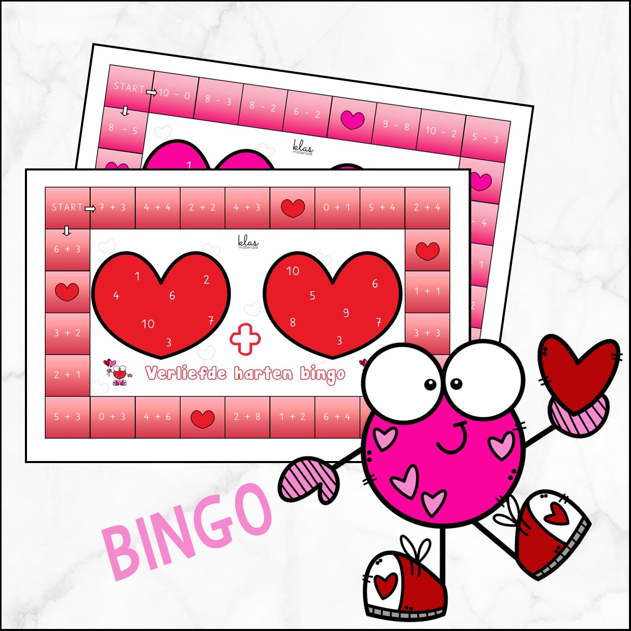 Verliefde harten bingo
