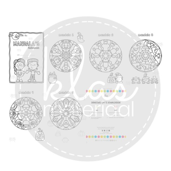 Mandala's Halloween - Afbeelding 2