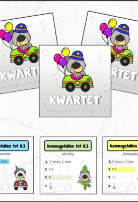 Kwartet – kommagetallen tot 0,1