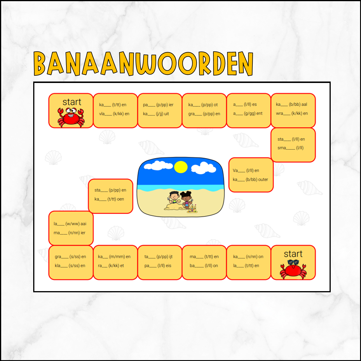 Banaanwoorden – spel