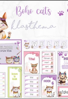 Klasthema boho cats