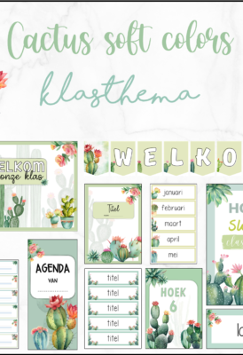 Klasthema cactus soft colors