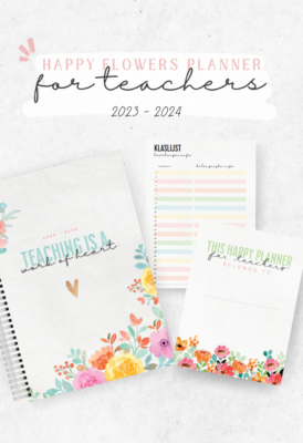 Happy Planner for teachers – Flowers