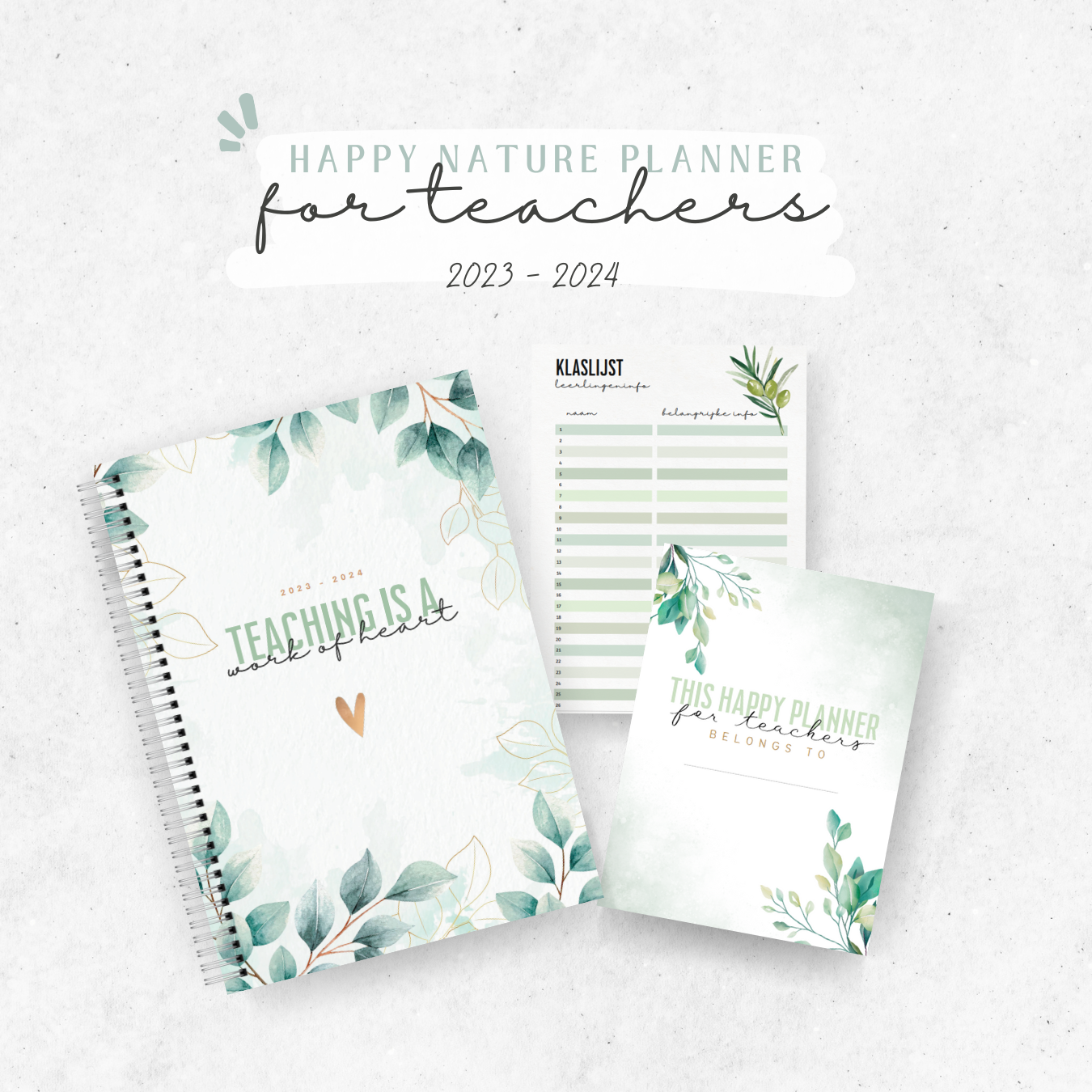 Happy Planner for teachers – Nature