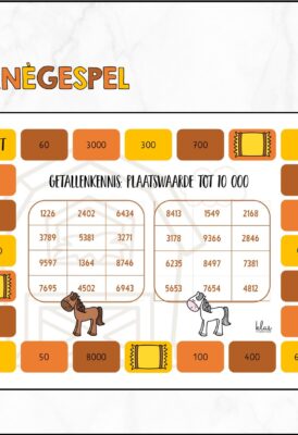 Manegespel – getalwaarde tot 10 000