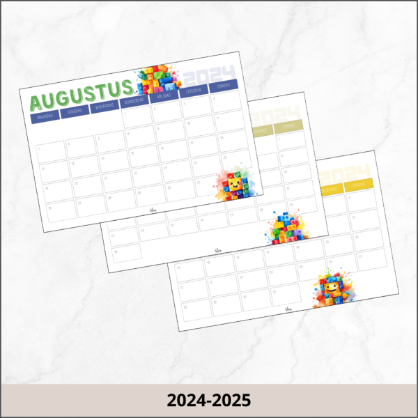 Maandkalender LEGO 2024-2025