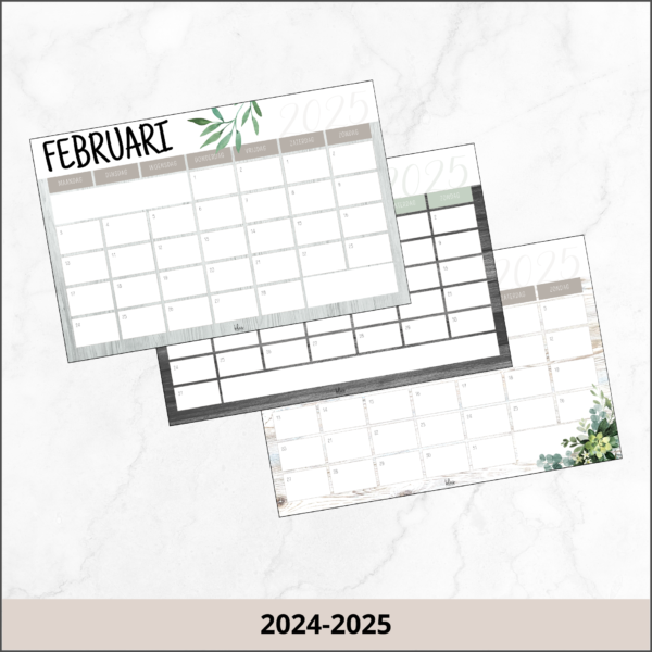 Maandkalender modern farmhouse 2024-2025