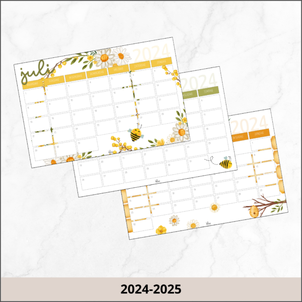 Maandkalender bijen 2024-2025