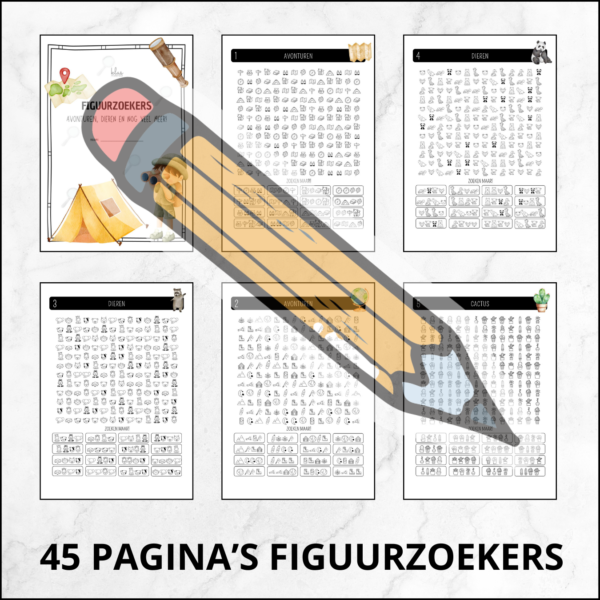 Bundel figuurzoekers met correctie - Afbeelding 2