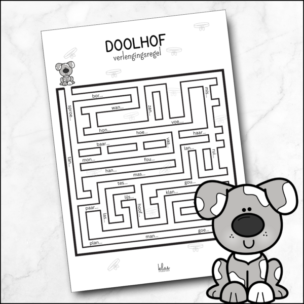 Spel doolhof verlengingsregel