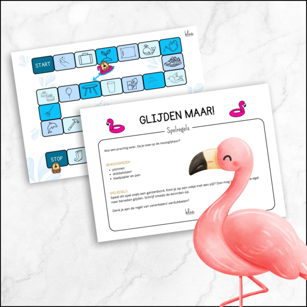 Spel verenkelen en verdubbelen (glijden maar)