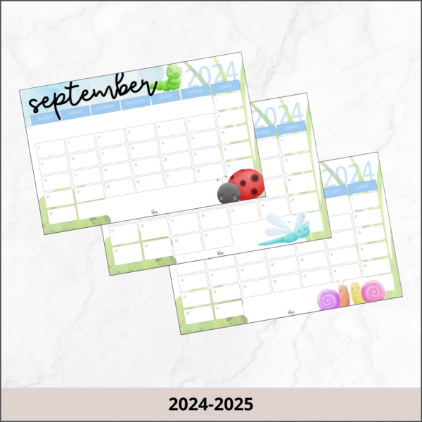 Maandkalender insecten 2024-2025