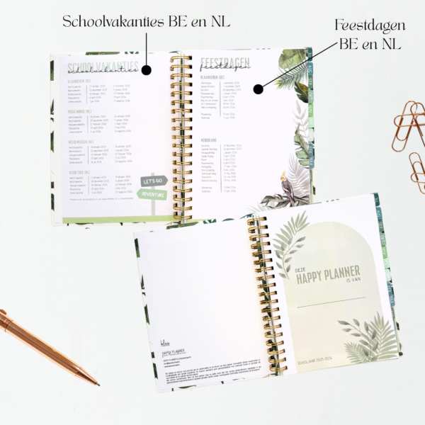 Lerarenagenda Happy Planner Nature Vibes 2025-2026 - Afbeelding 3