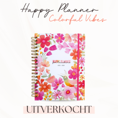 Lerarenagenda Happy Planner Colorful Vibes 2025-2026
