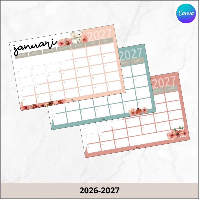 Maandkalender koala