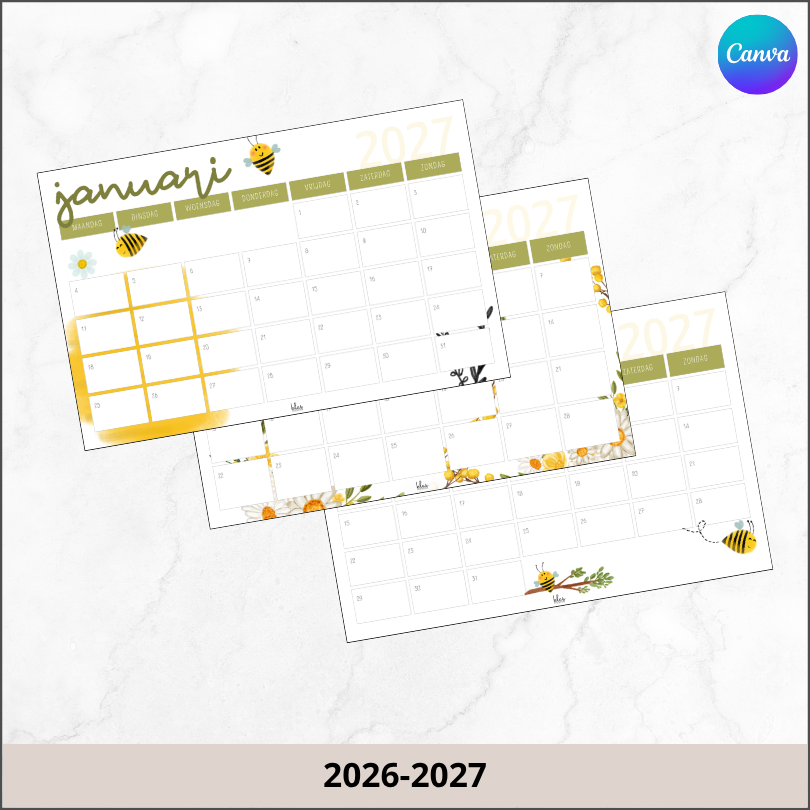 Maandkalender bijen