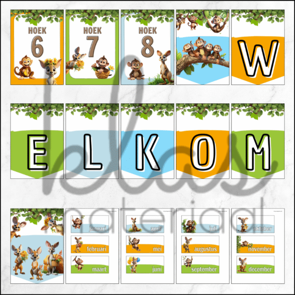 Klasthema kangoeroe en aap - Afbeelding 3