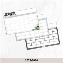 Maandkalender modern farmhouse 2025-2026