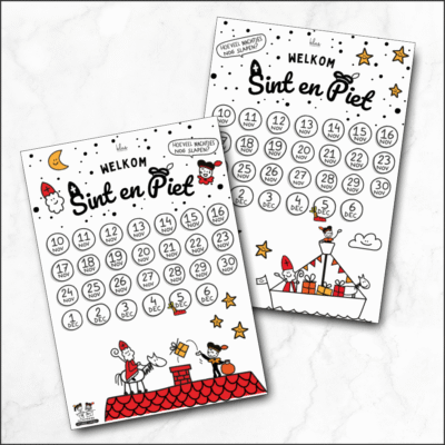 Aftelkalender Sint en Piet