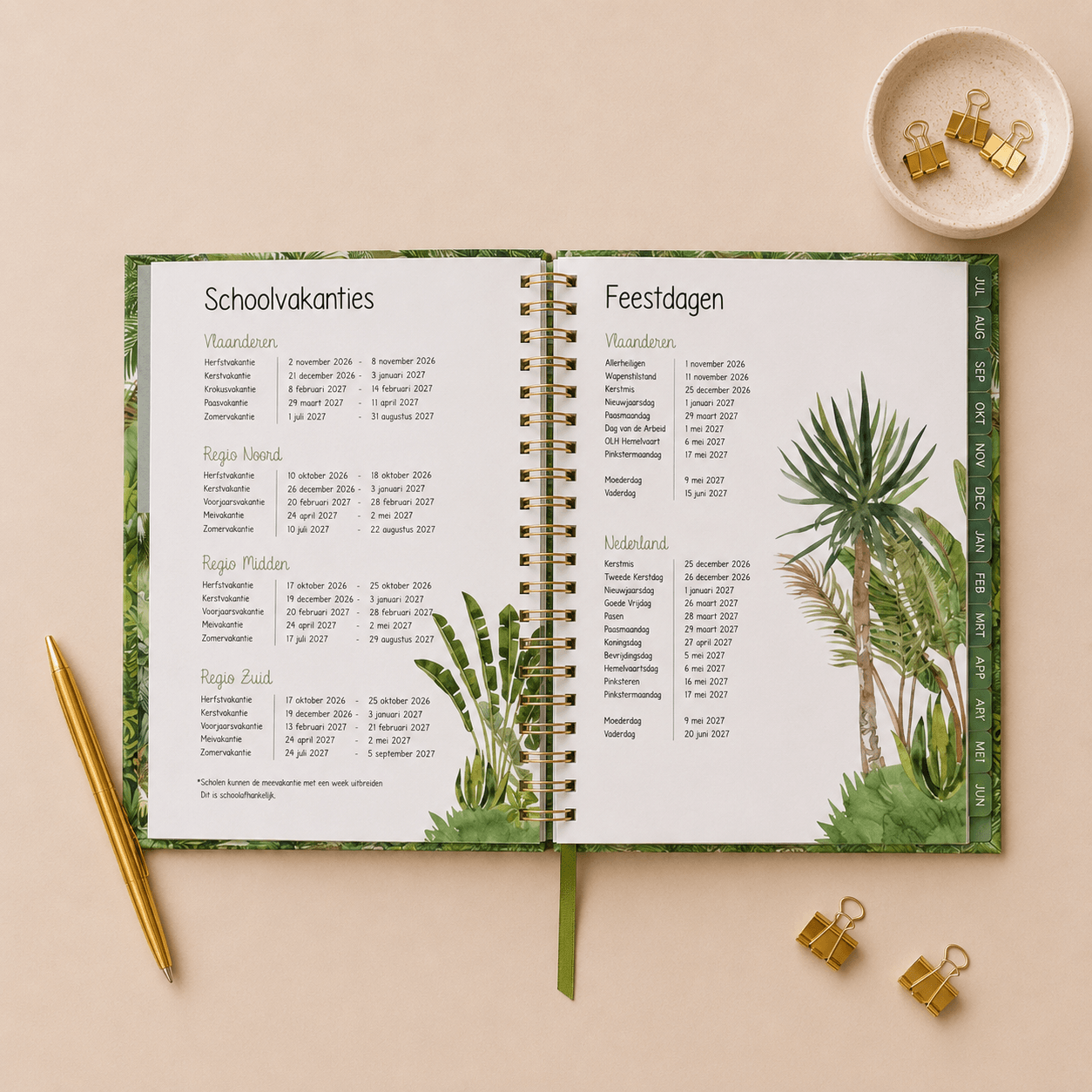 Lerarenagenda 2026-2027 nature vibes - Afbeelding 6
